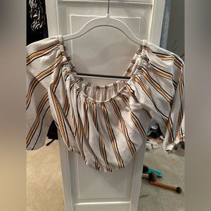 Off the shoulder crop top